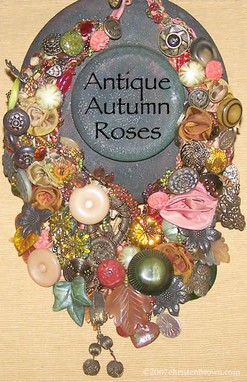 Antique Autumn Roses- by Christen Brown