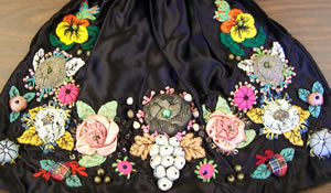 Vintage Floral Sewing Bag