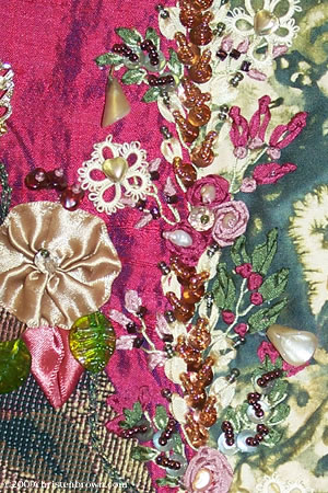 Brigadoon- silk ribbon embroidered vest