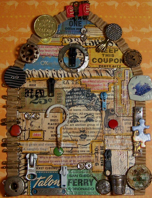 mixed media, junk, found objects