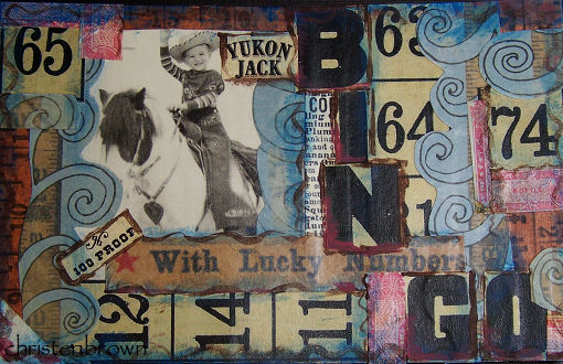 mixed media collage