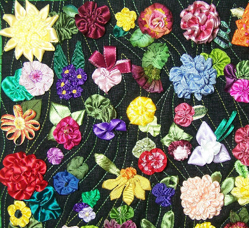 ribbonwork gardens quilt