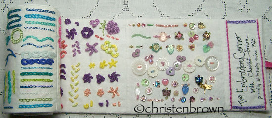 embroidered sampler